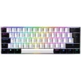 Sharkoon SKILLER SGK50 S4, gaming toetsenbord Wit, BE Lay-out, Kailh Blue, RGB leds, Hot-swappable, 60%