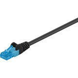 goobay Cat.6A netwerkkabel Zwart/blauw, 50 meter, U/UTP, RJ-45