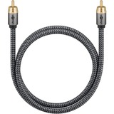 goobay Plus Mono Cinchkabel Zwart/zilver, 3 meter