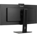iiyama ProLite XCB3497WQSNPH-B1 34" Curved UltraWide monitor Zwart, 120 Hz, HDMI, DisplayPort, USB-C, LAN, FreeSync, Webcam