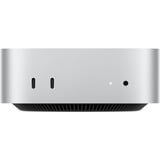 Apple Mac Mini (2024) mini-pc Zilver | M4 10 Core | M4 10-Core GPU  | 24 GB | 512 GB SSD
