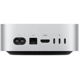 Apple Mac Mini (2024) mini-pc Zilver | M4 10 Core | M4 10-Core GPU  | 24 GB | 512 GB SSD