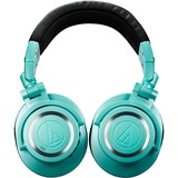 Audio-Technica ATH-M50XBT2IB over-ear hoofdtelefoon Turquoise, Pc, Bluetooth