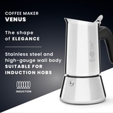 Bialetti Venus 1698 espressomachine Zilver, 2-kops