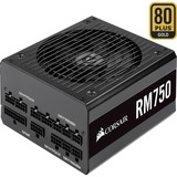 Corsair RM750, 750 Watt voeding Zwart, 6x PCIe, Full Kabel-management