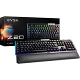 EVGA Z20 RGB, gaming toetsenbord Zwart, FR lay-out, LK Optical Mechanical Dark Gray, RGB leds
