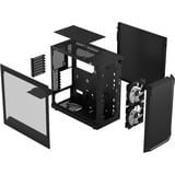 Fractal Design Focus 2 RGB TG Clear Tint midi tower behuizing Zwart | 2x USB-A | RGB | Window