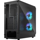 Fractal Design Focus 2 RGB TG Clear Tint midi tower behuizing Zwart | 2x USB-A | RGB | Window