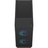 Fractal Design Focus 2 RGB TG Clear Tint midi tower behuizing Zwart | 2x USB-A | RGB | Window
