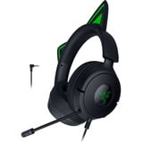 Razer Kraken Kitty V3 X Black over-ear gaming headset Zwart/groen