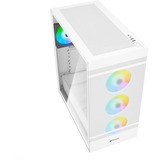 Sharkoon Rebel C50 White RGB midi tower behuizing Wit | 2x USB-A | 1x USB-C | RGB | Tempered Glass