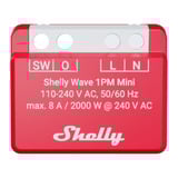 Shelly Wave 1PM Mini LR (EU) relais Rood, Z-Wave