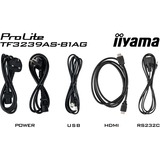 iiyama ProLite TF3239AS-B1AG 31.5" Public Display Zwart, 2x HDMI, DisplayPort, 2x USB-A, USB-B, RJ-45
