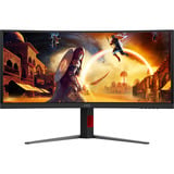 AOC CU34G4CA 34" Curved UltraWide gaming monitor Zwart, 2x HDMI, 1x DisplayPort, USB, Audio, 180 Hz