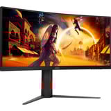 AOC CU34G4Z 34" Curved UltraWide gaming monitor Zwart (mat), 2x HDMI, DisplayPort, 2x USB-A, USB-B, 240 Hz