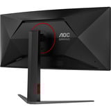 AOC CU34G4Z 34" Curved UltraWide gaming monitor Zwart (mat), 2x HDMI, DisplayPort, 2x USB-A, USB-B, 240 Hz