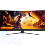 AOC  34" Curved UltraWide gaming monitor Zwart (mat)