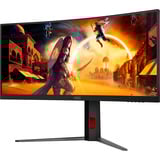 AOC  34" Curved UltraWide gaming monitor Zwart (mat)