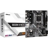 ASRock B650M-H/M.2+ socket AM5 moederbord Grijs/zwart, RAID, Gb-LAN, Sound, µATX