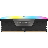 Corsair 32 GB DDR5-7200 Kit werkgeheugen Zwart, CMH32GX5M2X7200C34, Vengeance RGB, XMP