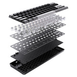 Corsair CLIPPER PRO MINI 60 RGB mechanisch gaming toetsenbord Zwart, US lay-out (QWERTY), Corsair MGX Hyperdrive, 60%