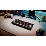 Corsair CLIPPER PRO MINI 60 RGB mechanisch gaming toetsenbord Zwart, US lay-out (QWERTY), Corsair MGX Hyperdrive, 60%