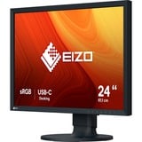 EIZO CS2400R ColorEdge 24" monitor Zwart, HDMI, DisplayPort, 4x USB-A, USB-C