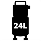 Einhell Einh Kompressor TE-AC 24 Silent compressor Rood/zwart