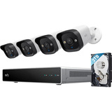 Eufy PoE NVR Security System E40 beveiligingscamera Wit, 4x PoE bullet PTZ cameras