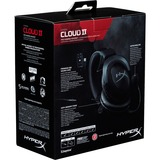 HyperX Cloud II Gun metal gaming headset Gunmetal/zwart, Pc, PlayStation 4, Xbox One