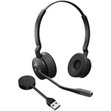 Jabra Engage 55 MS on-ear headset Zwart, Basisstation, USB-A