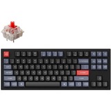 Keychron Q3-C1, toetsenbord Zwart, US lay-out, Gateron G Pro Red, RGB leds, TKL, hot swap