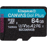 Kingston Canvas Go! Plus microSDXC 64 GB geheugenkaart Zwart, Class 10, UHS-I U3, V30, A2
