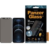 PanzerGlass Dual Privacy screen protector iPhone 12 Pro Max beschermfolie Zwart