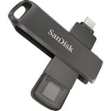 SanDisk iXpand Luxe 128 GB usb-stick Zwart, USB Type-C, Apple Lightning Connector