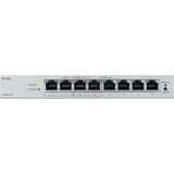 Zyxel 8-Port GbE PoE Web Managed switch Grijs