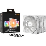 be quiet! Light Wings LX PWM high-speed RGB case fans Wit, 3 stuks, 120 x 120 x 25 mm