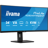 iiyama ProLite XCB3497WQSNP-B1 34" Curved UltraWide monitor Zwart, HDMI, DisplayPort, USB-C, LAN, Adaptive Sync