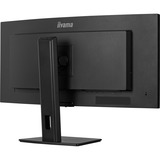 iiyama ProLite XCB3497WQSNP-B1 34" Curved UltraWide monitor Zwart, HDMI, DisplayPort, USB-C, LAN, Adaptive Sync