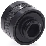 Alphacool Eiszapfen PRO 16 mm HardTube Fitting G1/4 - Deep Black verbinding Zwart