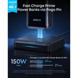 Anker 150W Prime oplaadstation Zwart, 2x USB-C, 1x USB-A
