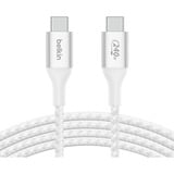 Belkin BoostCharge USB-C > USB-C kabel Wit, 1 meter, 240 W