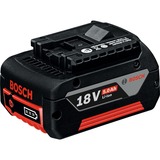 Bosch Accu 18V 5Ah M-C oplaadbare batterij Zwart/rood