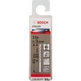 Bosch HSS-CO metaalboor, Ø 3 mm boren 10 stuks, 61 mm