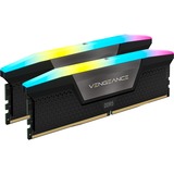 Corsair Vengeance RGB 64 GB DDR5-6000 (2x 32 GB) werkgeheugen Grijs, CMH64GX5M2B6000Z30, XMP, EXPO