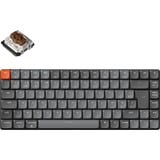 Keychron K3 Max-H3Z RGB mechanisch toetsenbord Grijs, BE lay-out (AZERTY), Gateron Low Profile 2.0 Mechanical Brown, 75%, Hot-swappable, Bluetooth, 2.4GHz