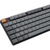 Keychron K5 Max-H1Z, toetsenbord Grijs/zwart, BE Lay-out, Gateron Low Profile 2.0 Mechanical Red, RGB leds, Double-shot PBT, Hot-swappable, Bluetooth, 2.4GHz
