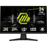 MSI MAG 244F 23.8" gaming monitor Zwart, HDMI, DisplayPort, 200 Hz