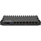 MikroTik Heavy-duty RB5009 router (RB5009UPr+S+IN) Zwart, Marvell ARMADA 7040 CPU, PoE, SFP+
