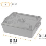Petromax Bakvorm met deksel k12 kookpan Zwart, 8 liter